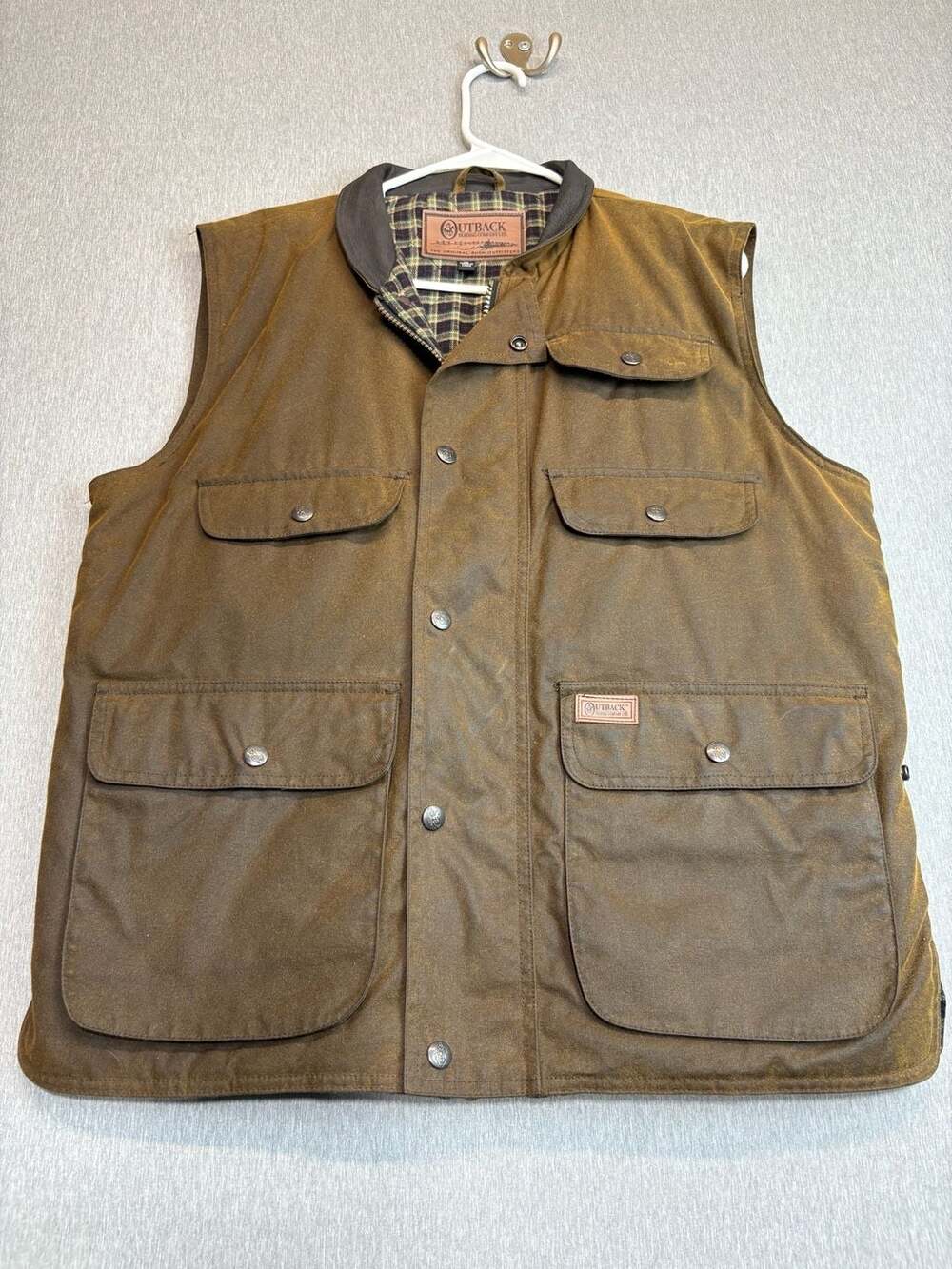 Outback Trading Company Overlander Oilskin Quilted Vest